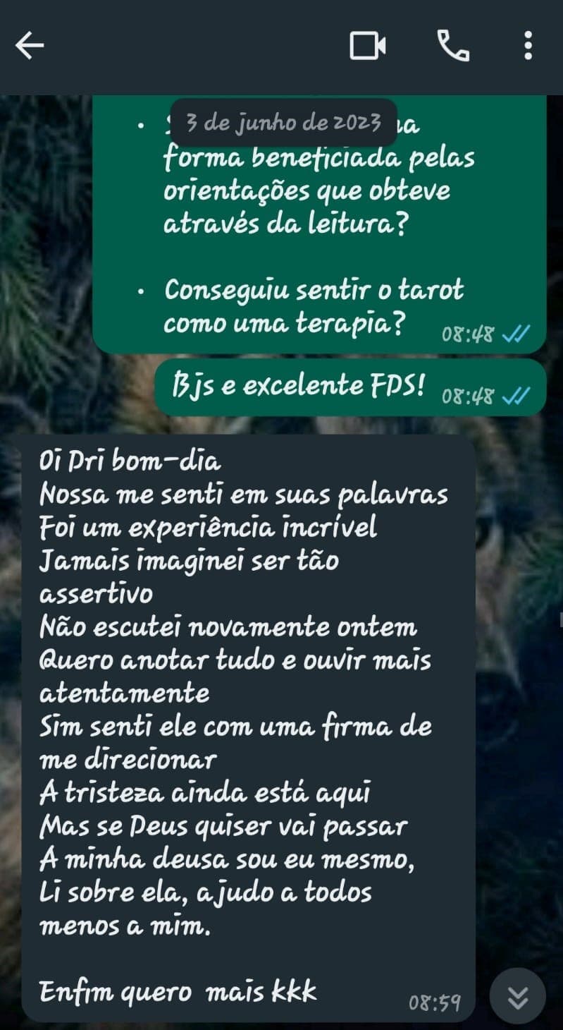 Feedback printscreen from whatsapp