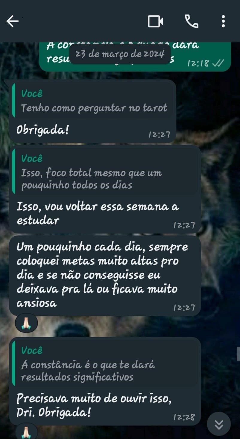 Feedback printscreen from whatsapp